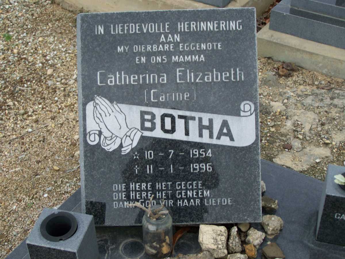 BOTHA Catherina Elizabeth 1954-1996