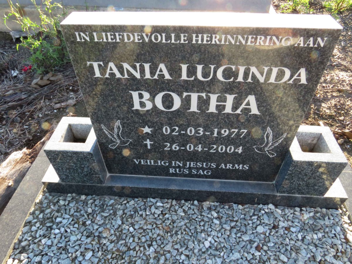 BOTHA Tania Lucinda 1977-2004