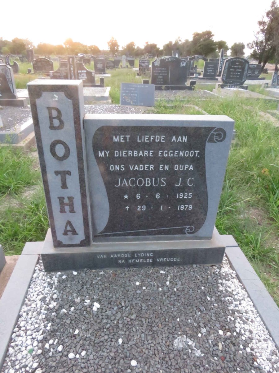 BOTHA Jacobus J.C. 1925-1979