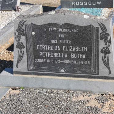 BOTHA Gertruida Elizabeth Petronella 1912-1971