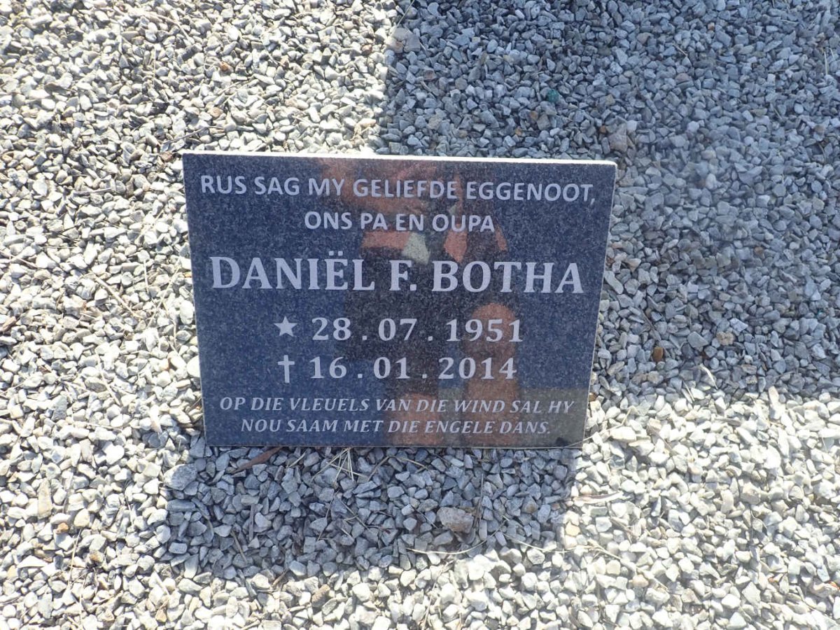 BOTHA Daniel F. 1951-2014