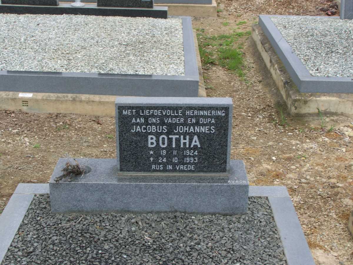 BOTHA Jacobus Johannes 1924-1993