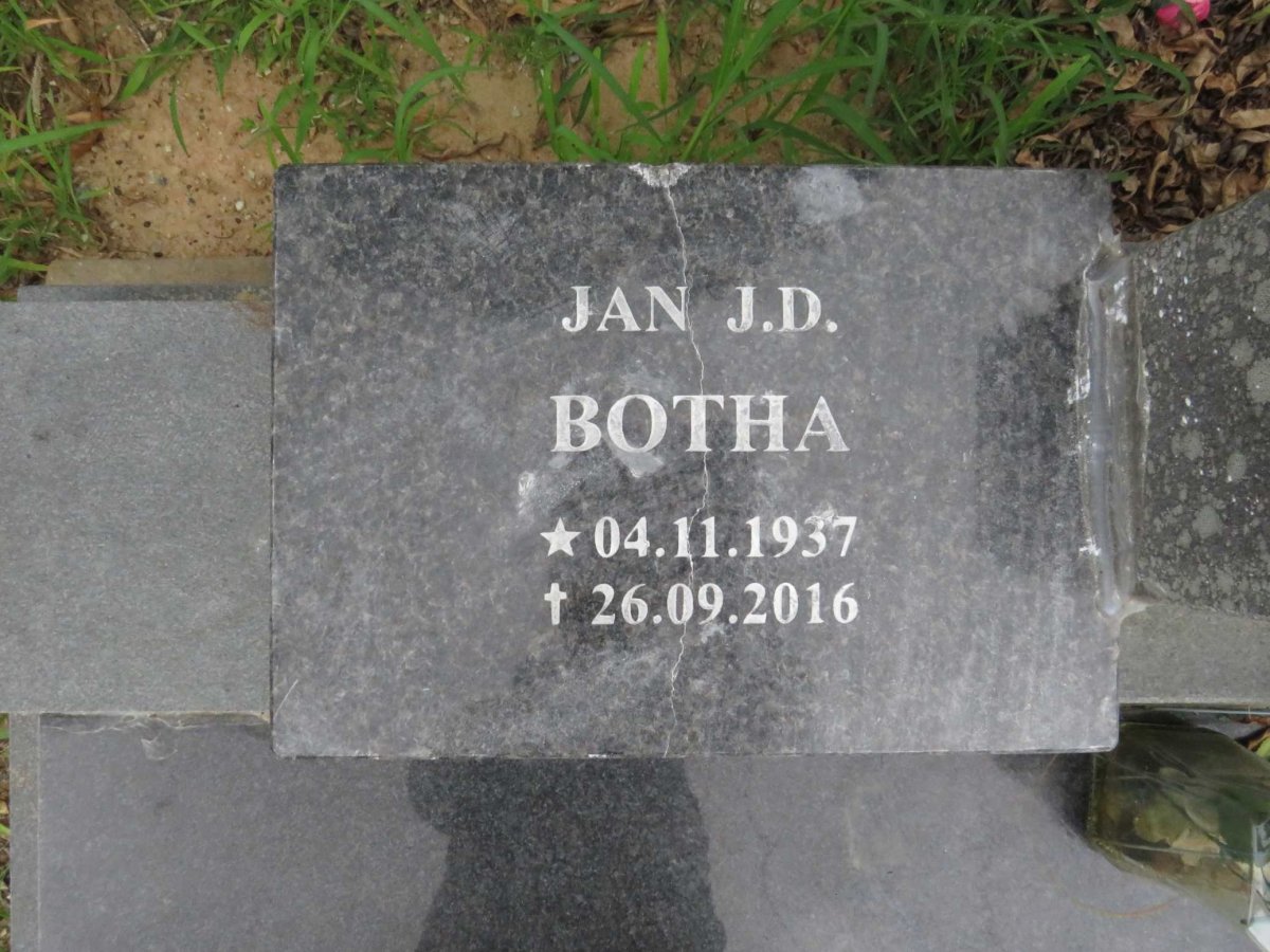 BOTHA Jan J.D. 1937-2016