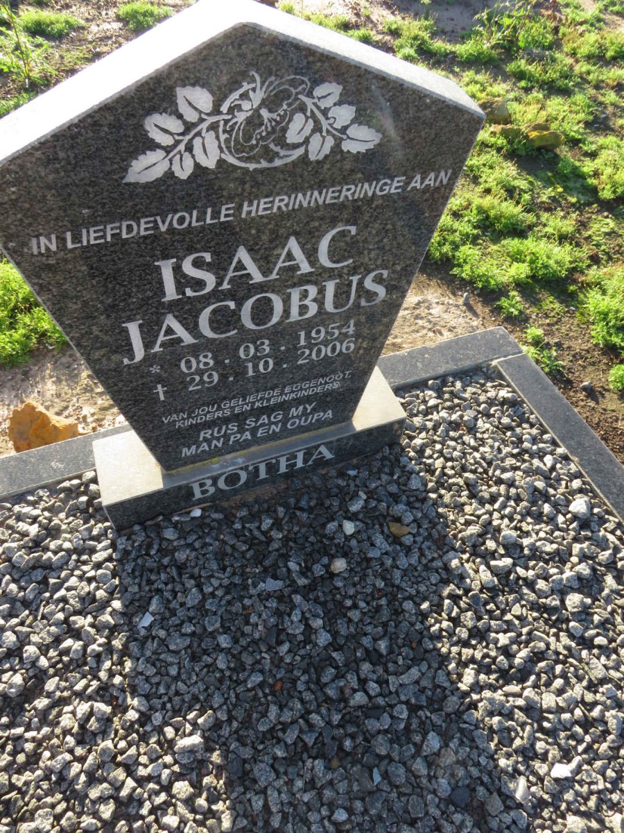 BOTHA Isaac Jacobus 1954-2006