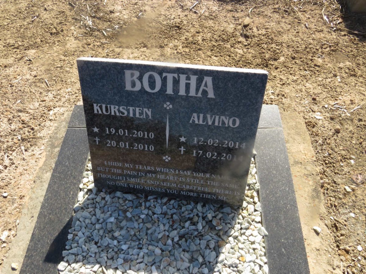 BOTHA Kursten 2010-2010 :: BOTHA  Alvino 2014-2014 