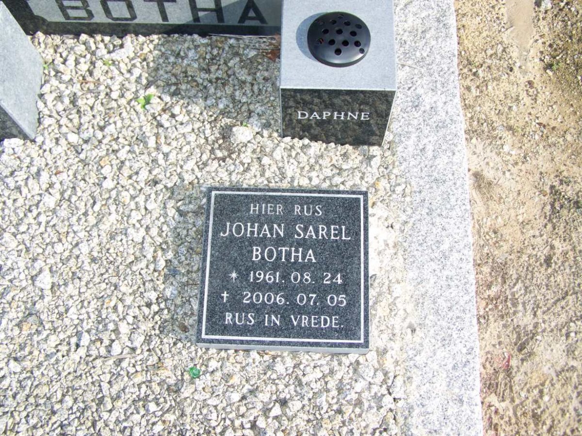 BOTHA Johan Sarel 1961-2006