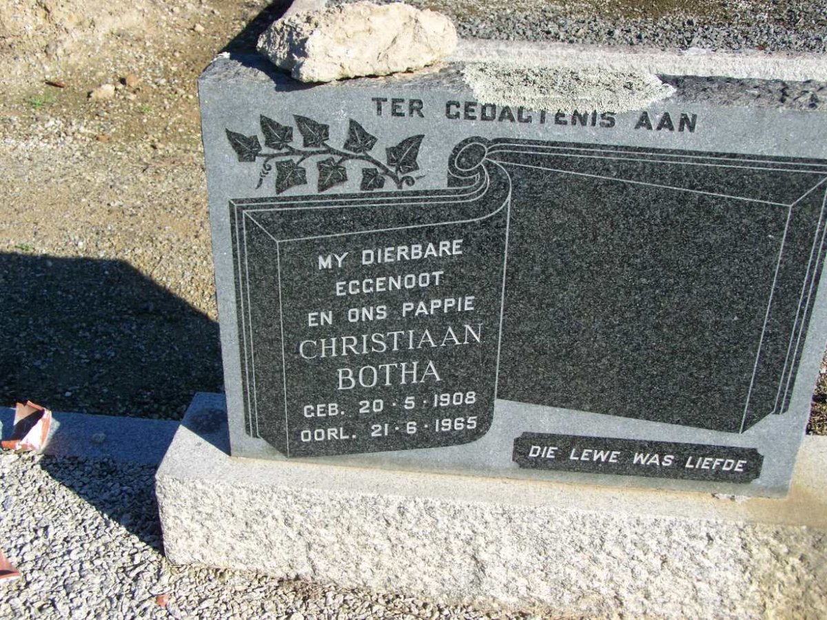 BOTHA Christiaan 1908-1965
