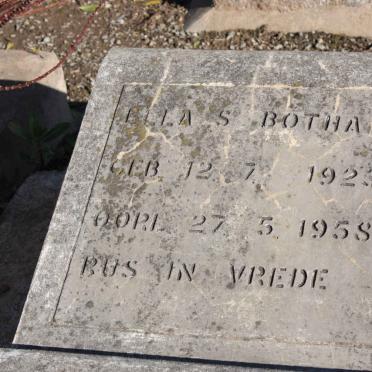BOTHA Ella S. 1923-1958