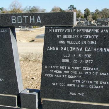 BOTHA Hendrik S. 1922-1978 &amp; Anna Salomina Catherina 1902-1977 _2