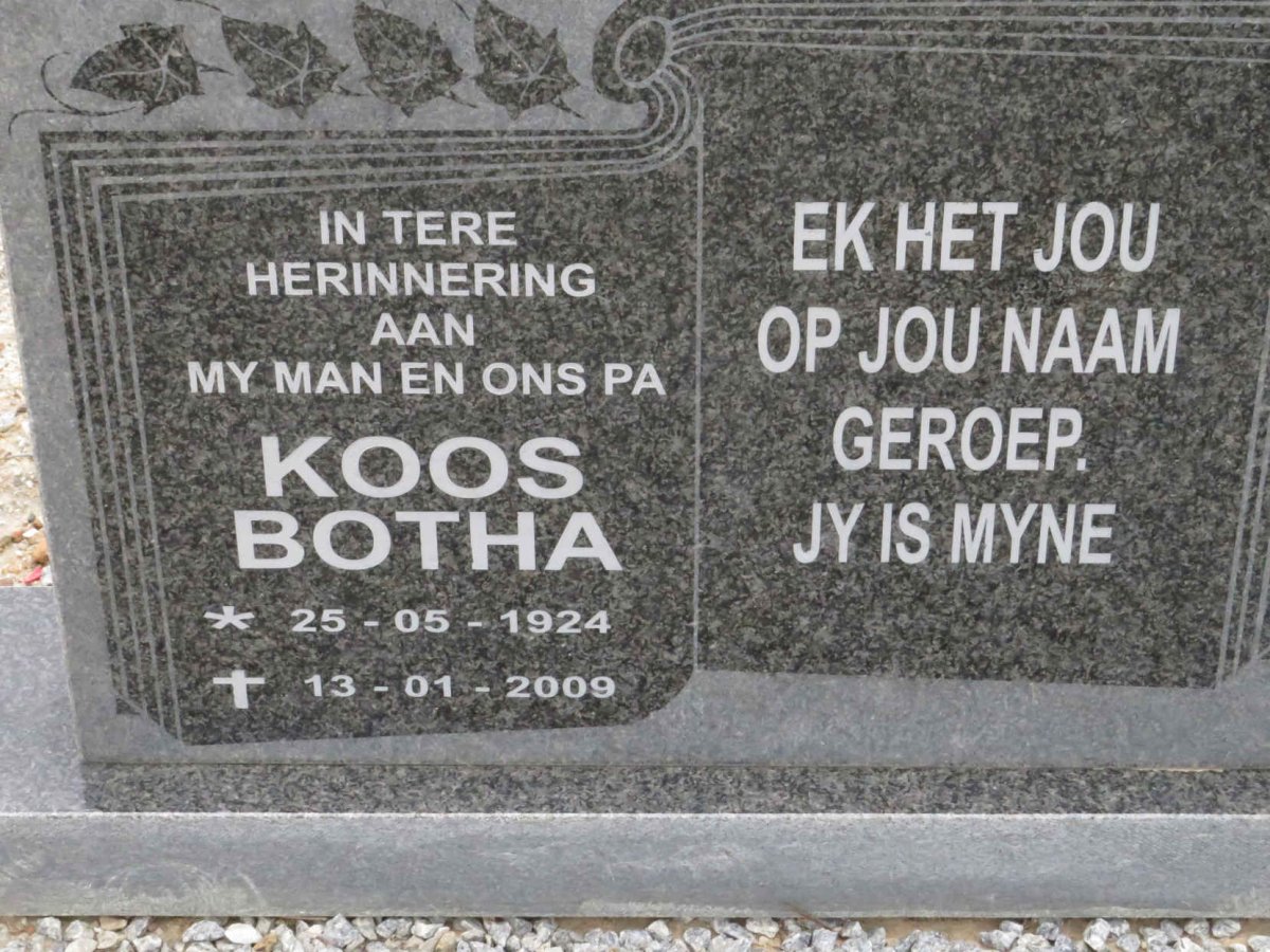 BOTHA Koos 1924-2009