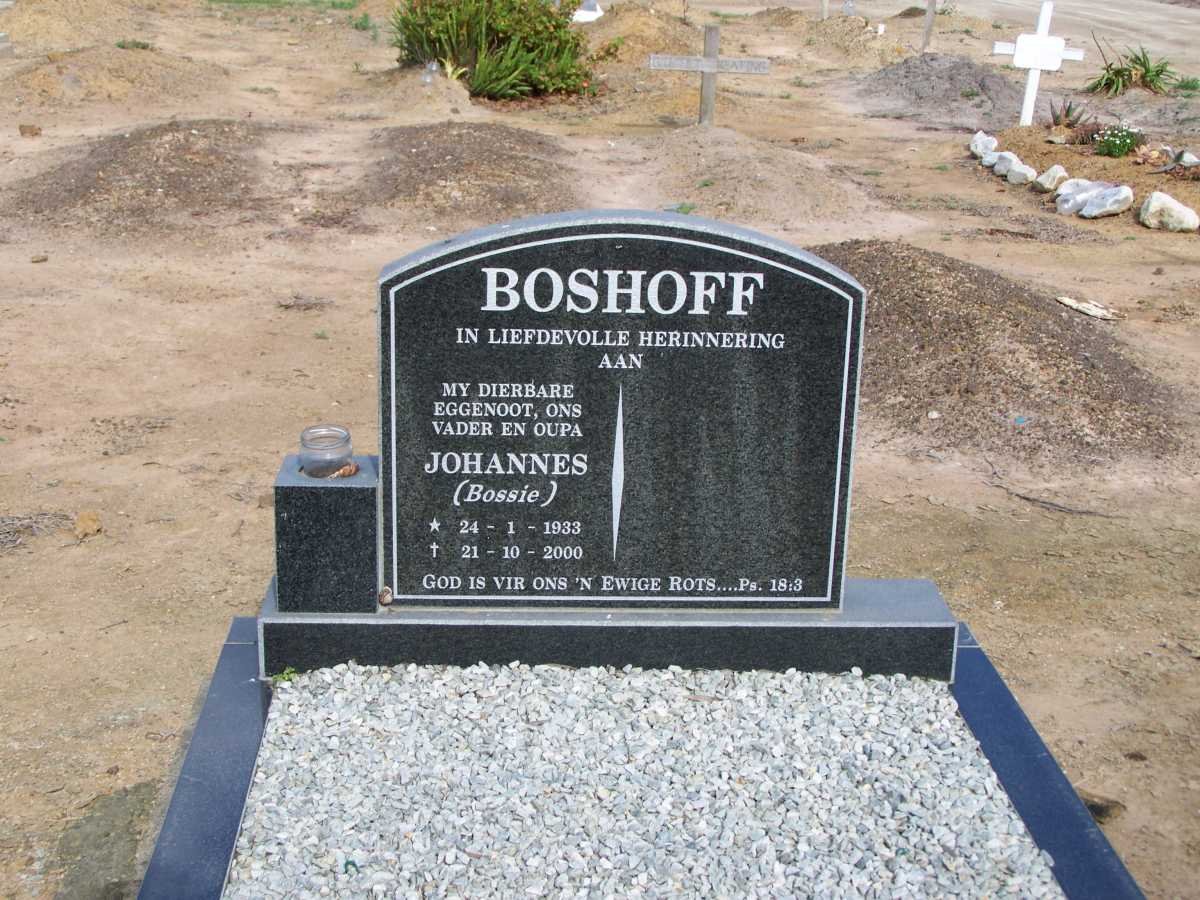 BOSHOFF Johannes 1933-2000