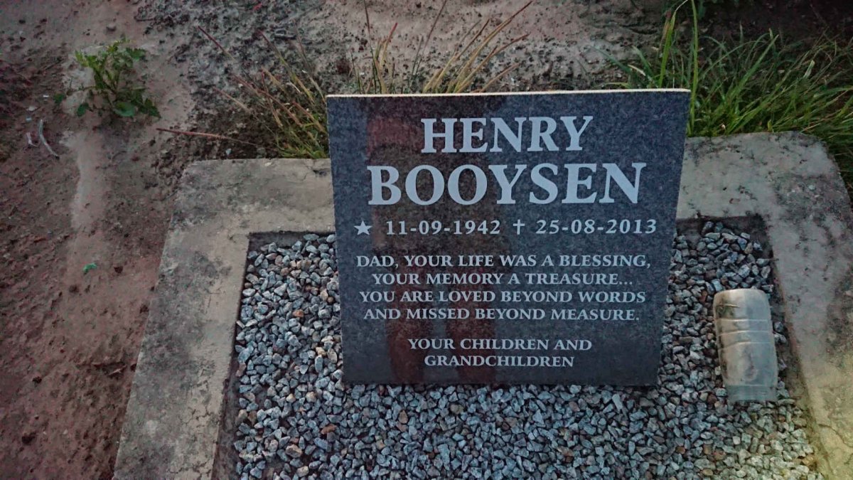 BOOYSEN Henry 1942-2013