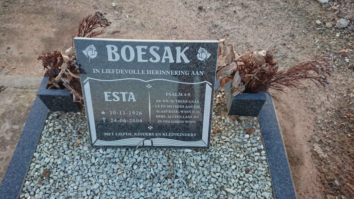 BOESAK Esta 1926-2006