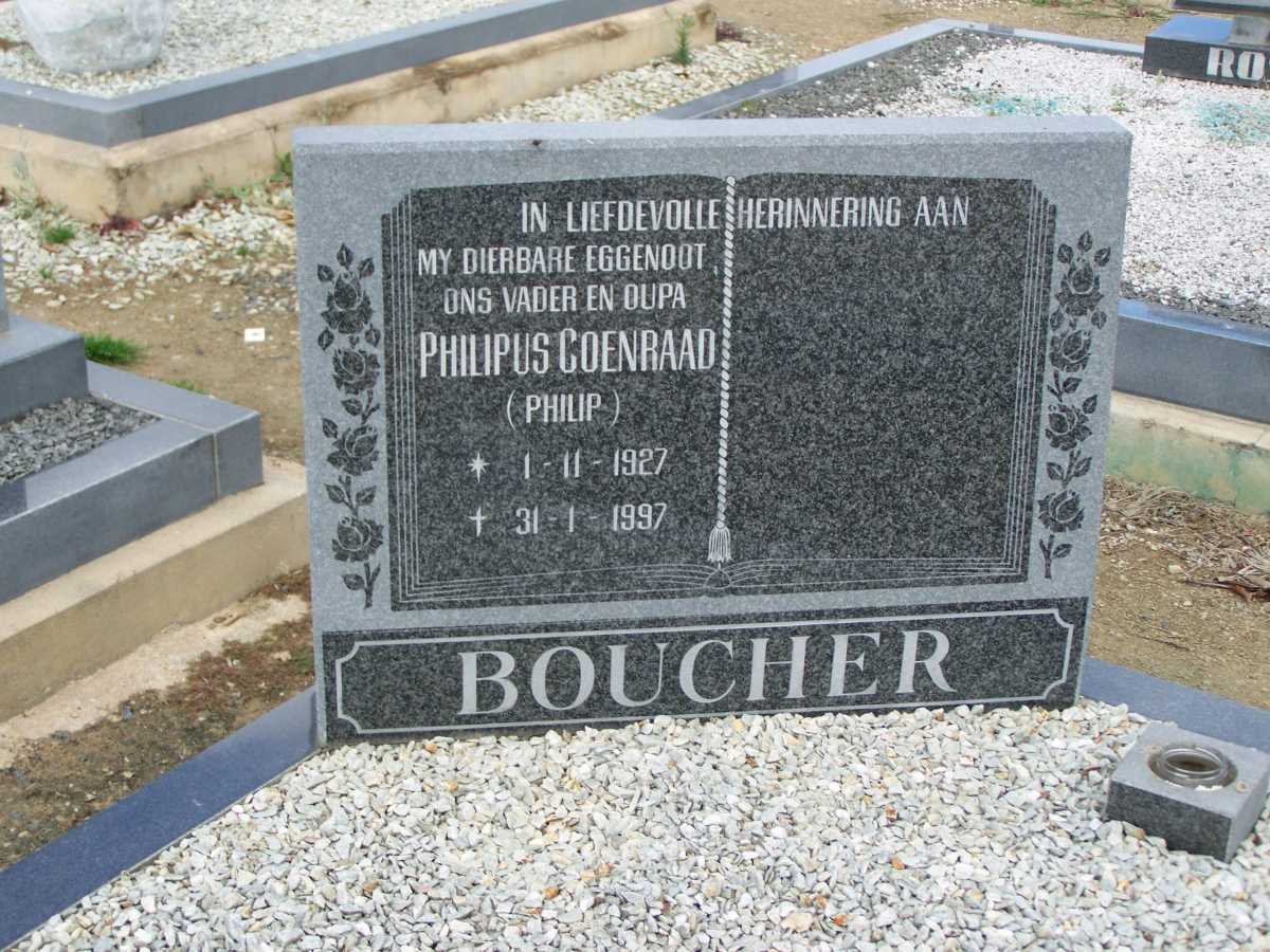 BOUCHER Philipus Coenraad 1927-1997