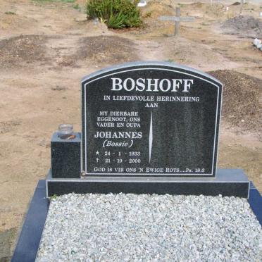 BOSHOFF Johannes 1933-2000