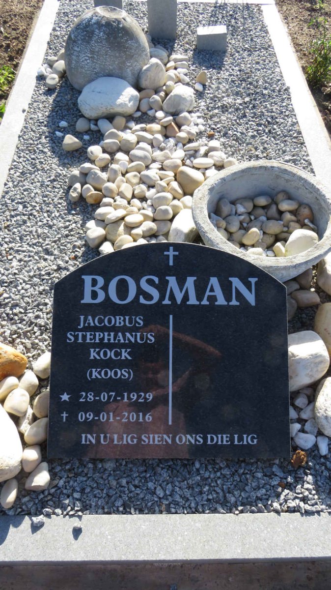 BOSMAN Jacobus Stephanus Kock 1929-2016