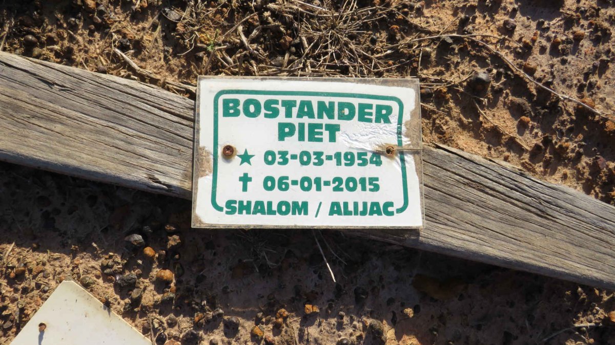 BOSTANDER Piet 1954-2015