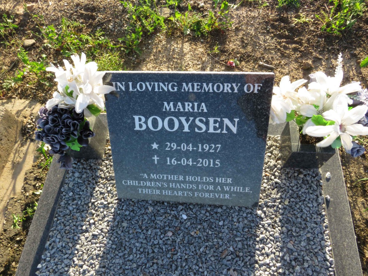 BOOYSEN Maria 1927-2015