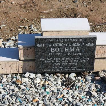 BOTHMA Matthew Anthony 1995-1995 :: BOTHMA Joshua Adam 1995-1995
