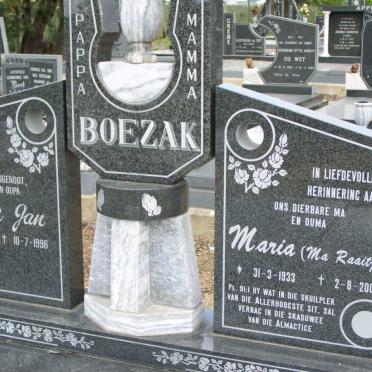 BOEZAK Pastoor Jan 1933-1996 &amp; Maria 1933-2004 _1