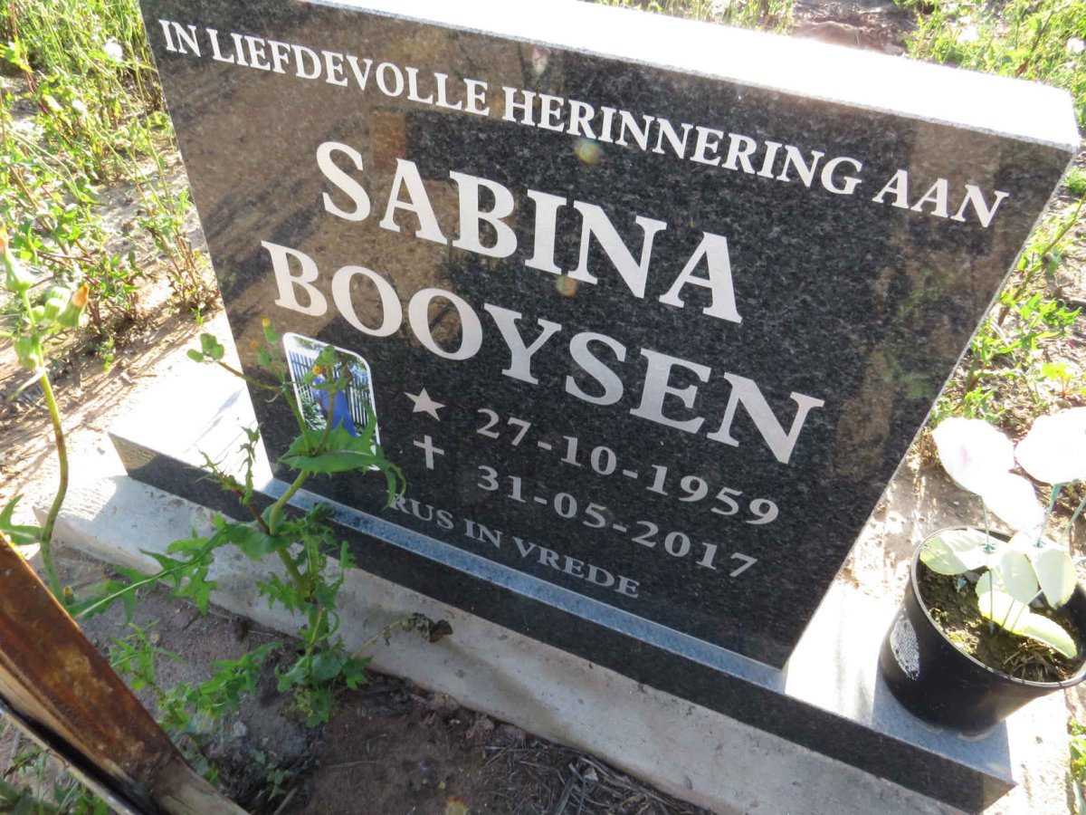 BOOYSEN Sabina 1959-2017
