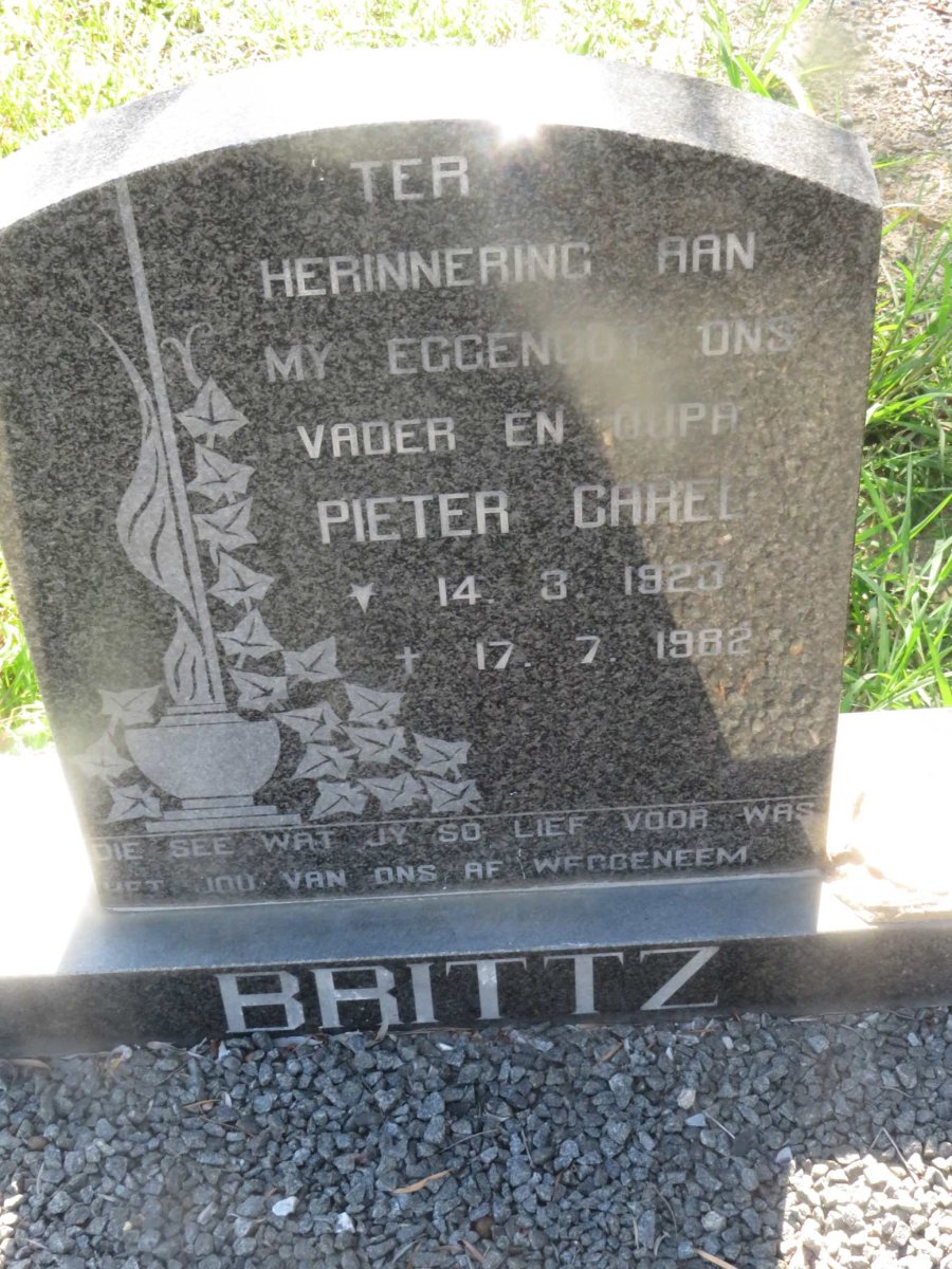 BRITTZ Pieter Carel 1923-1982