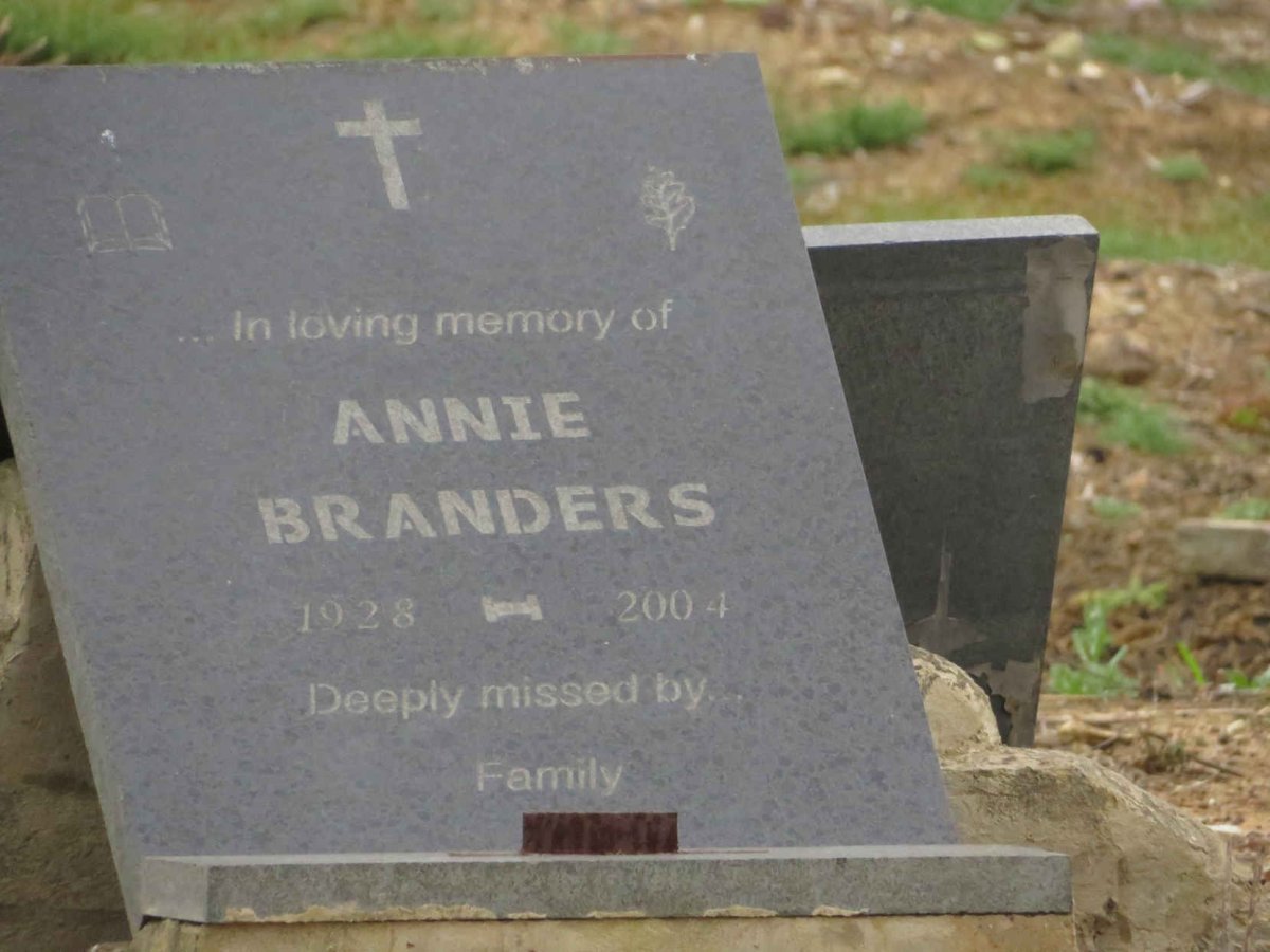 BRANDERS Annie 1928-2004
