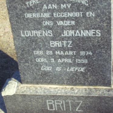 BRITZ Lourens Johannes 1874-1958