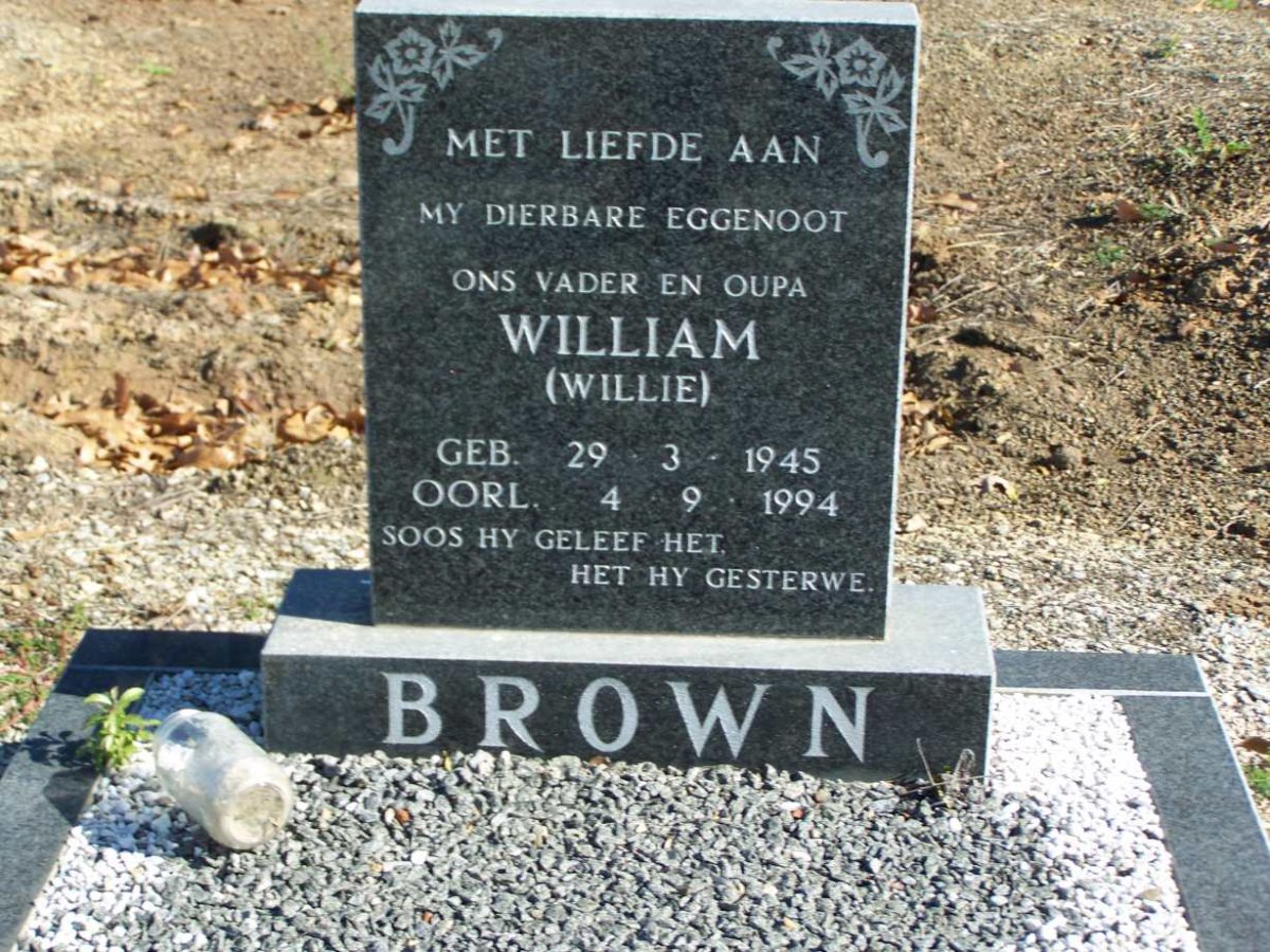 BROWN William 1945-1994
