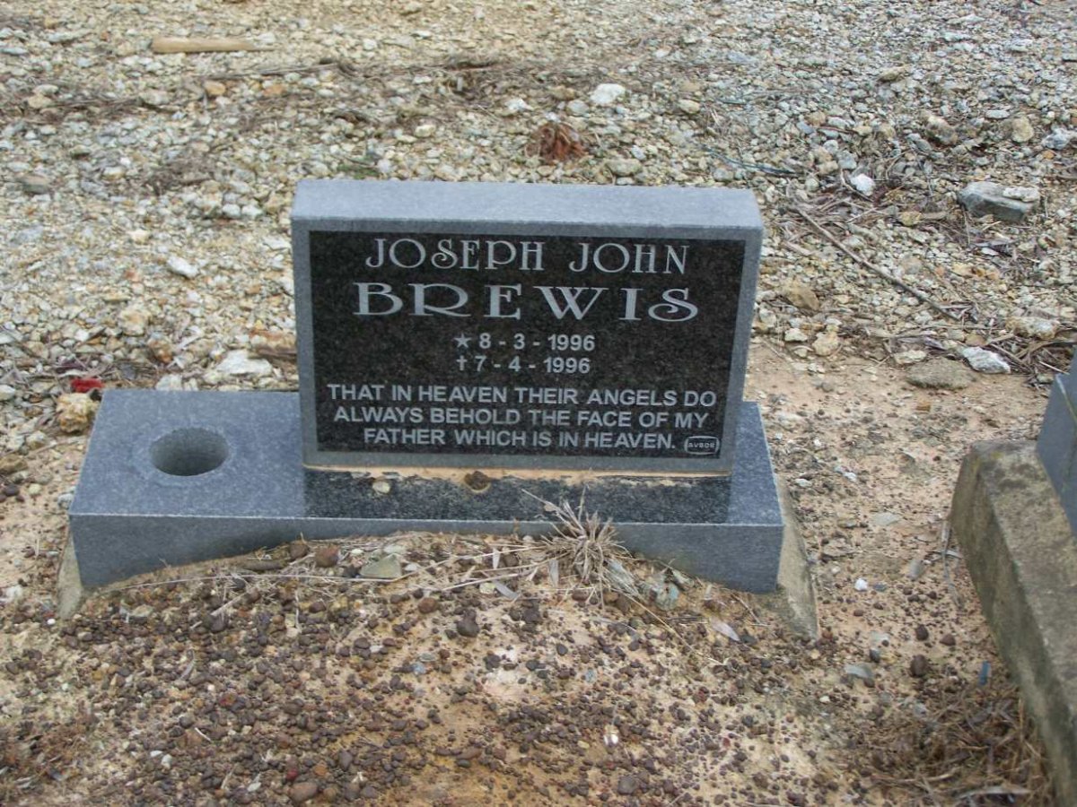BREWIS Joseph John 1996-1996