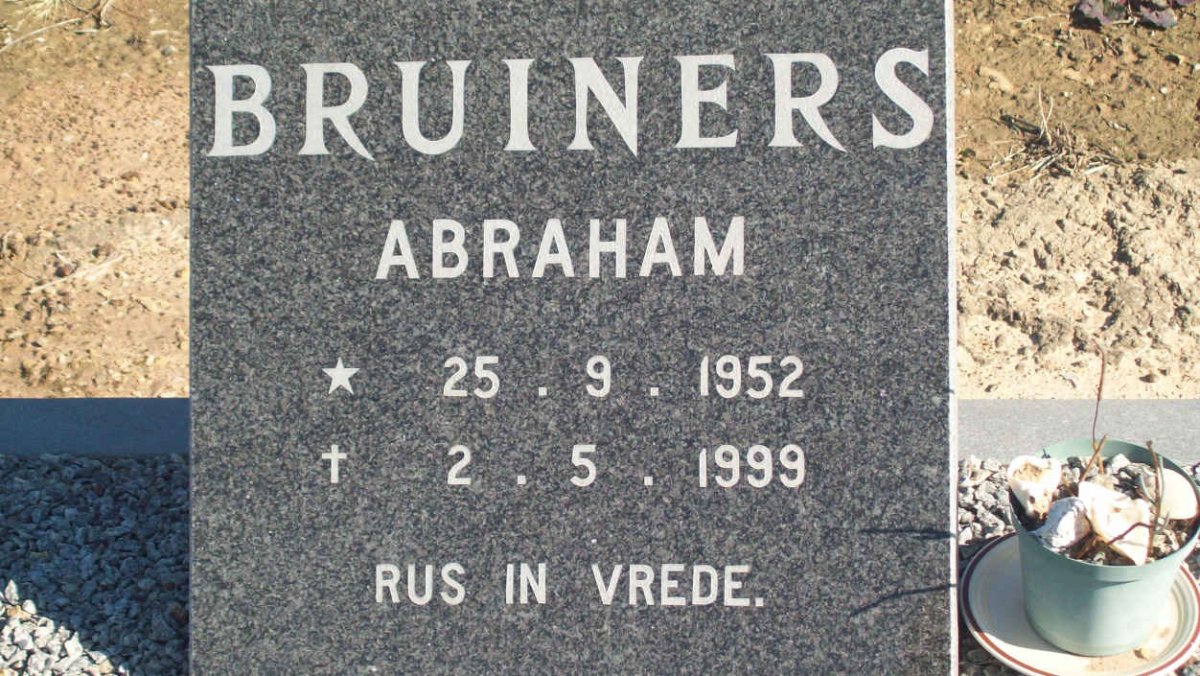 BRUINERS Abraham 1952-1999