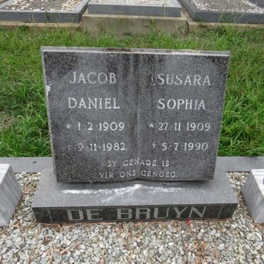 BRUYN Jacob Daniel, de 1909-1982 & Susara Sophie 1909-1990