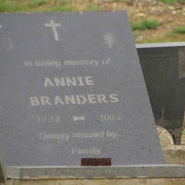 BRANDERS Annie 1928-2004