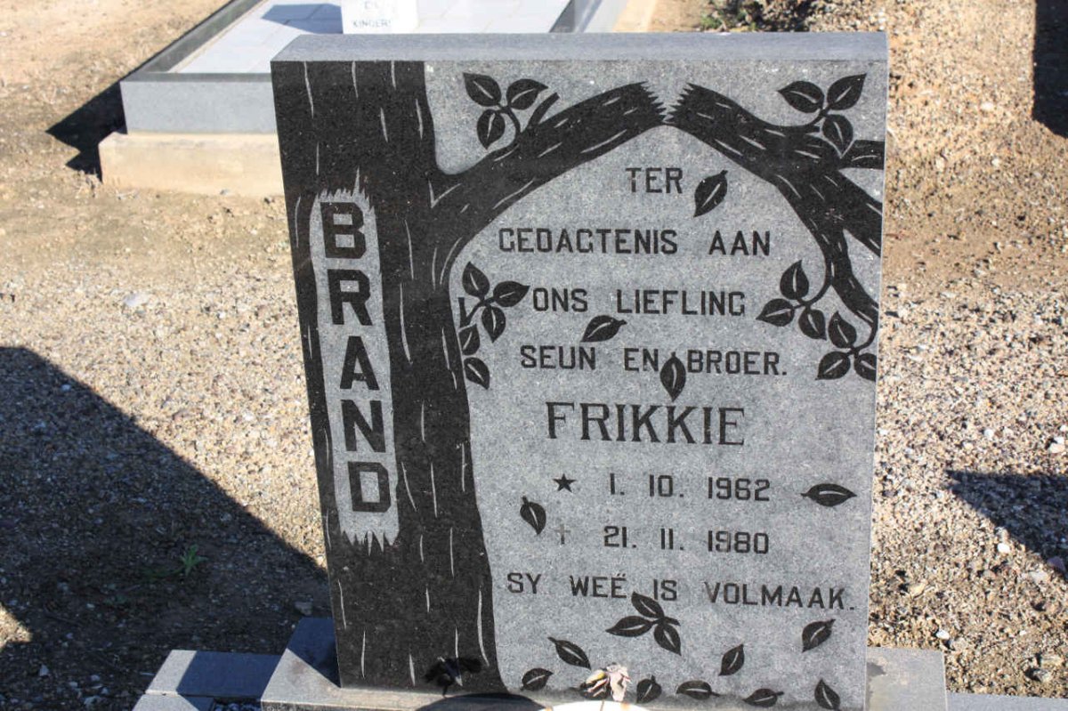 BRAND Frikkie 1962-1980