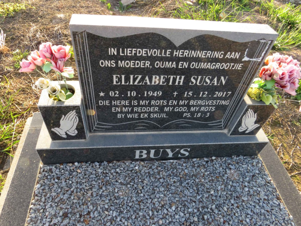 BUYS Elizabeth Susan 1949-2017