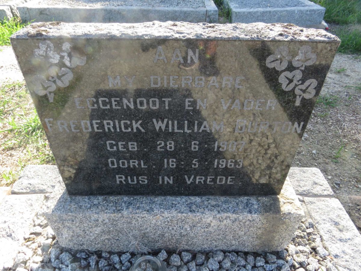 BURTON Frederick William 1907-1963