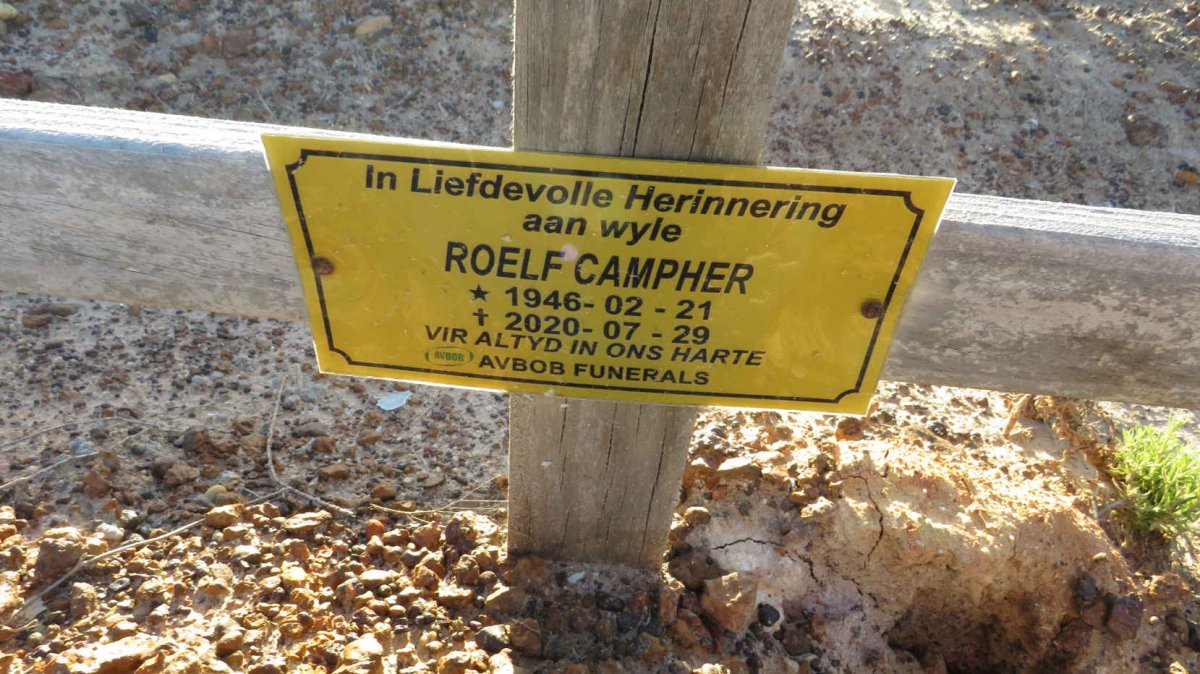 CAMPHER Roelf 1946-2020