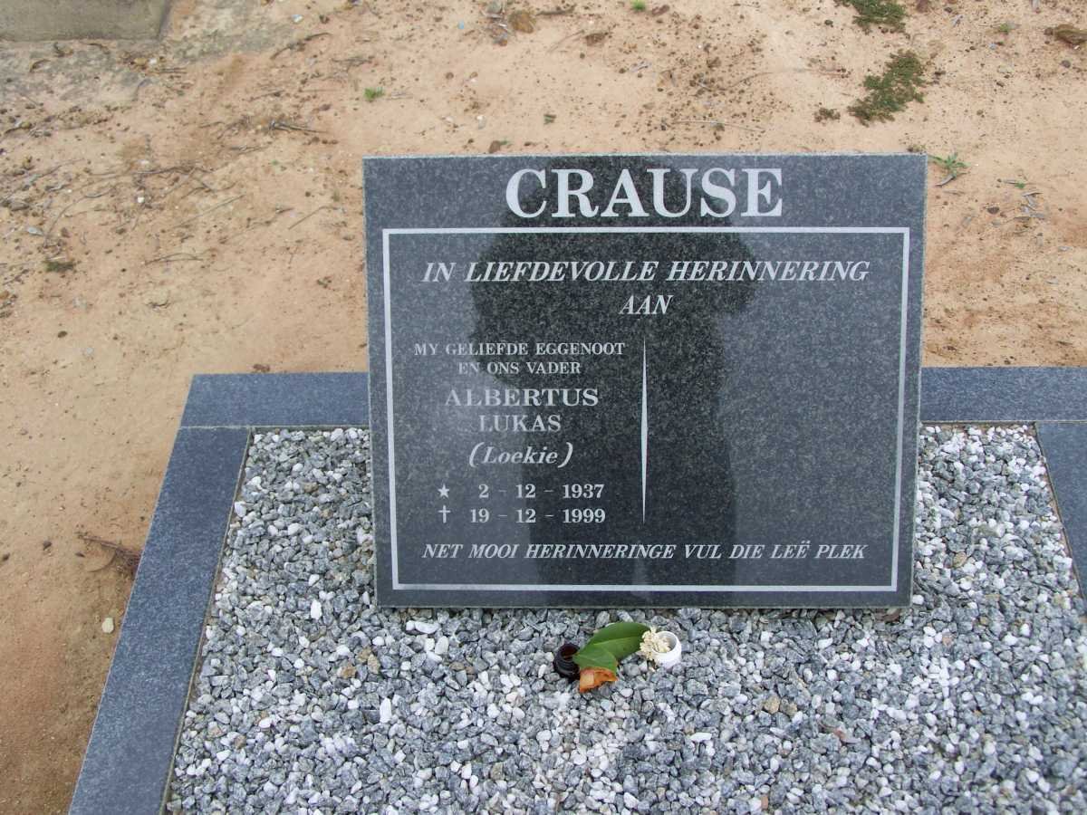 CRAUSE Albertus Lukas 1937-1999