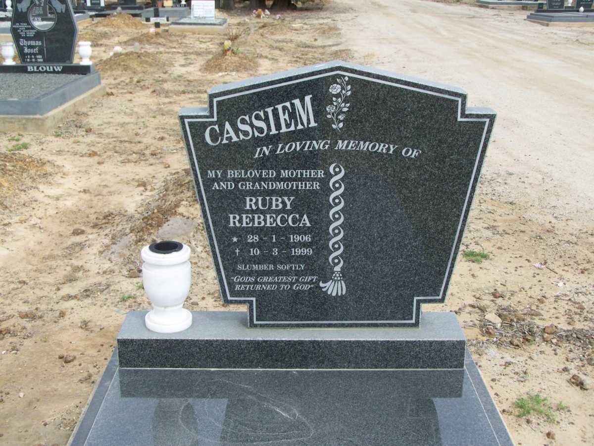 CASSIEM Ruby Rebecca 1906-1999