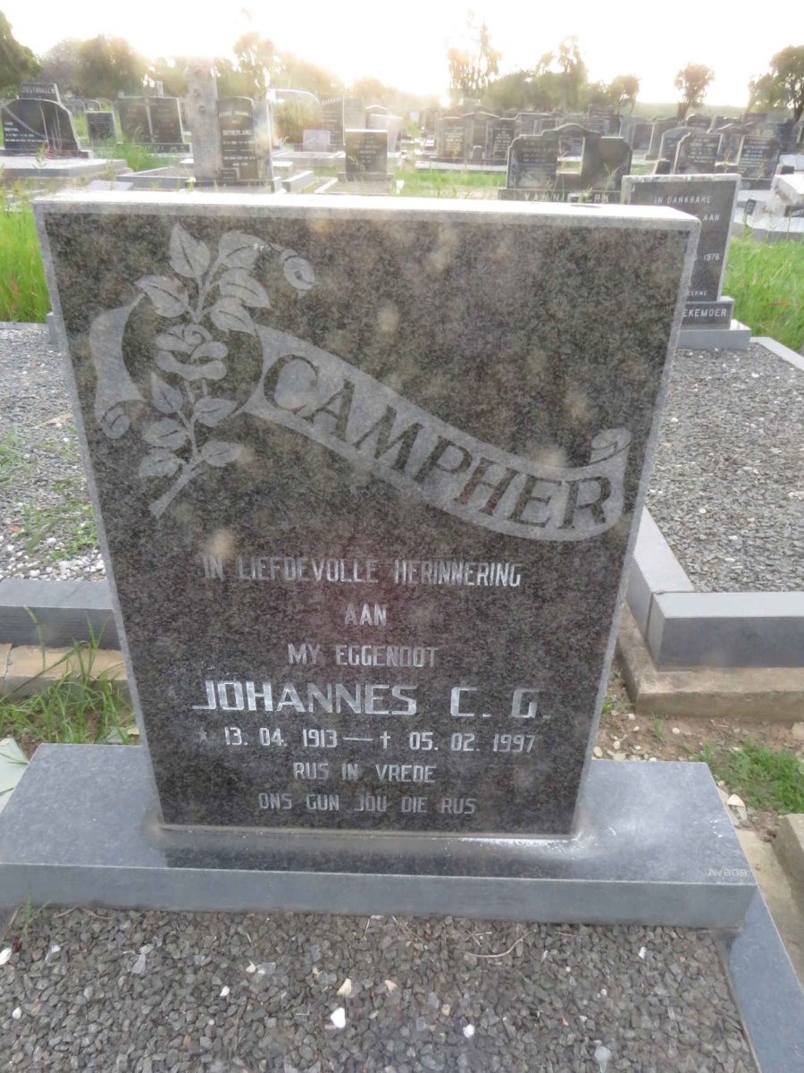 CAMPHER Johannes C.G. 1913-1997