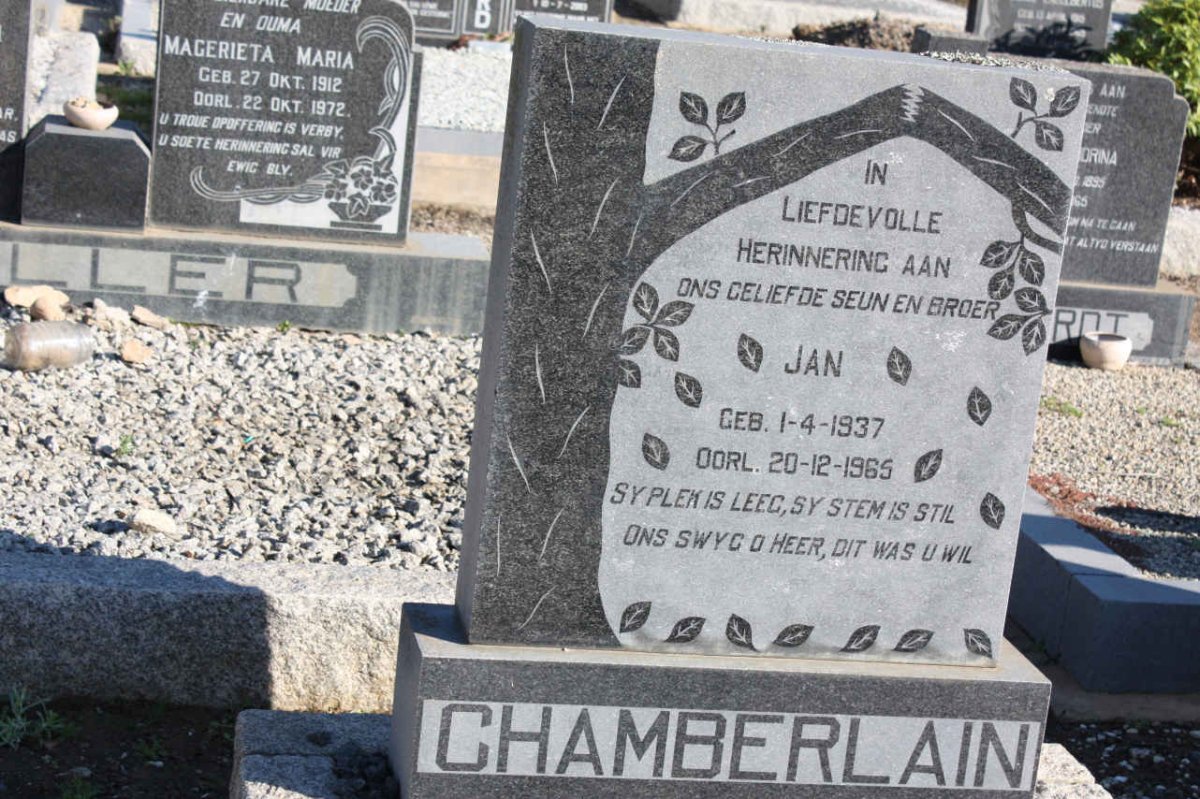 CHAMBERLAIN Jan 1937-1965