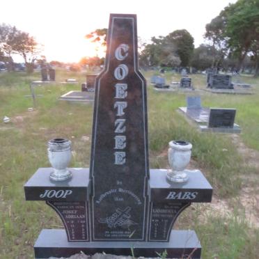 COETZEE Josef Adriaan 1928-2000 &amp; Lamberta VENTER 1928-2013