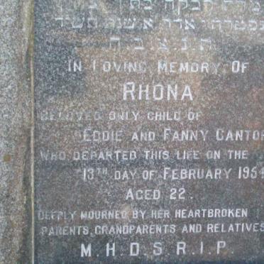 CANTOR Rhona -1954 _2