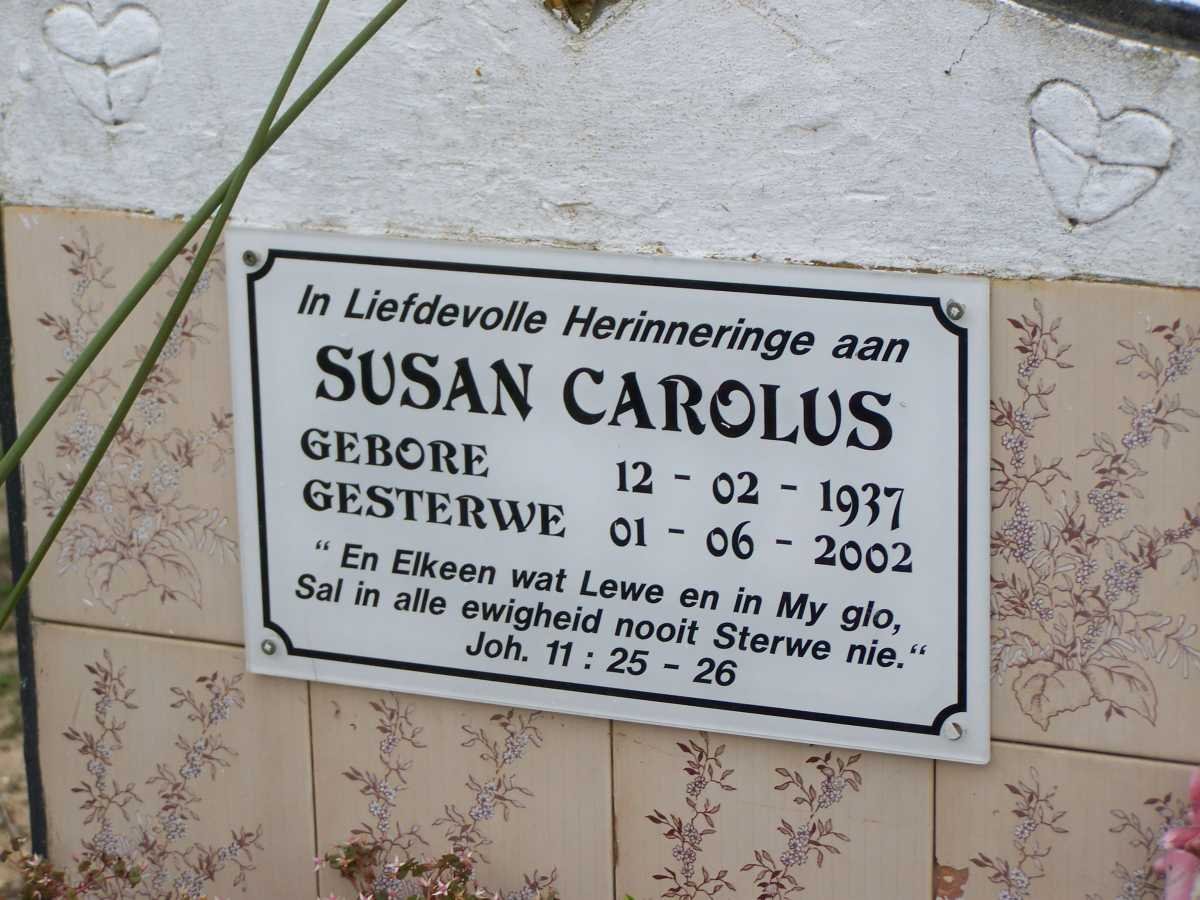 CAROLUS Susan 1937-2002