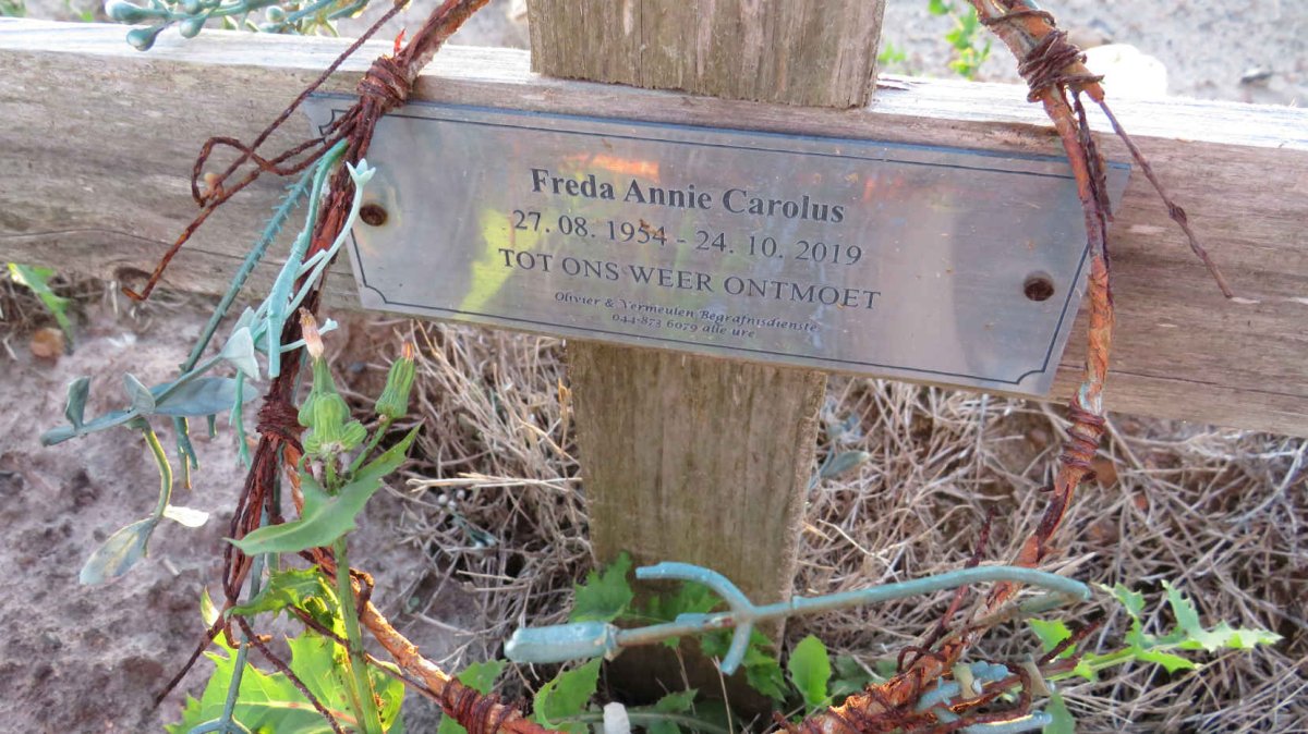 CAROLUS Freda Annie 1954-2019