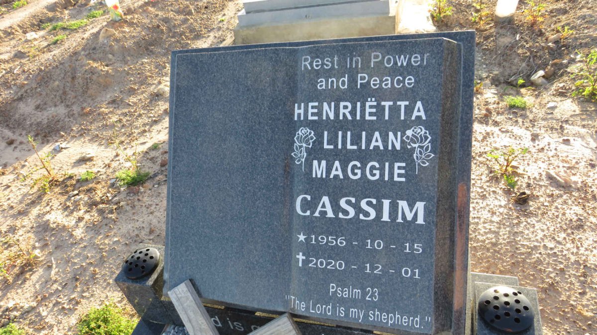 CASSIM Henrietta Lilian Maggie 1956-2020