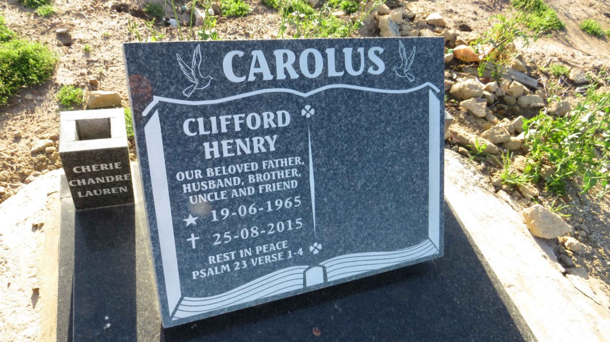 CAROLUS Clifford Henry 1965-2015