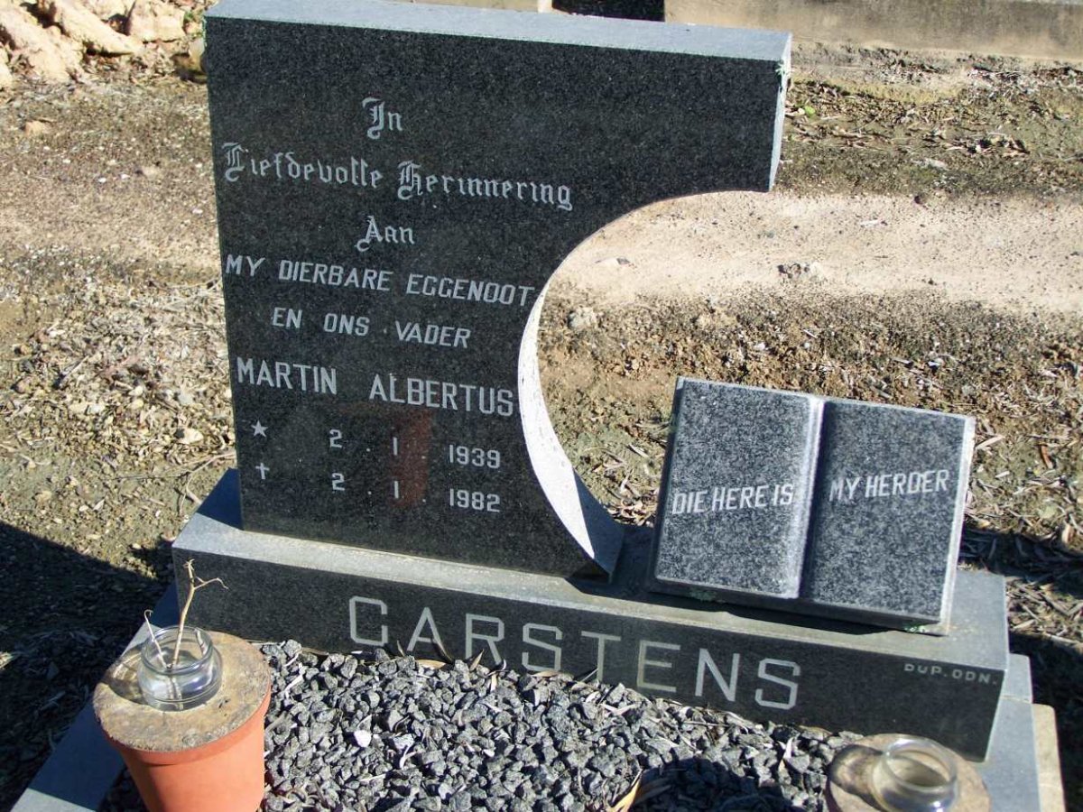 CARSTENS Martin Albertus 1939-1982