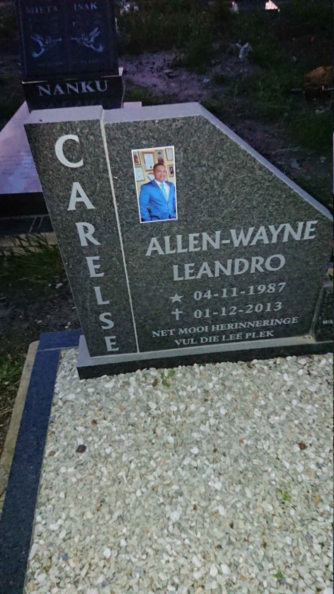 CARELSE Allen-Wayne Leandro 1987-2013