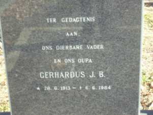 CLAASSEN Gerhardus J.B. 1913-1984